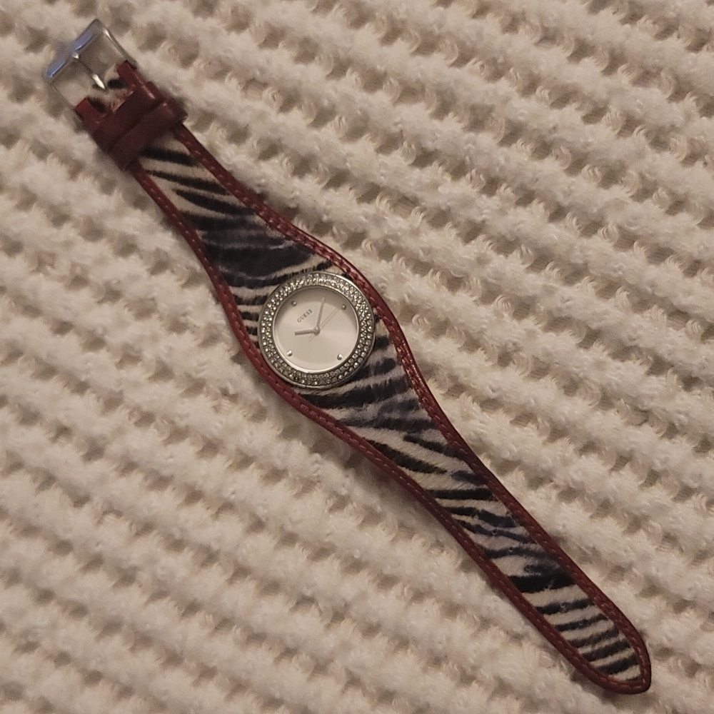 GUESS Zebra Print Watch